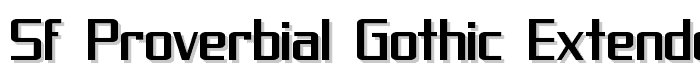 SF Proverbial Gothic Extended font